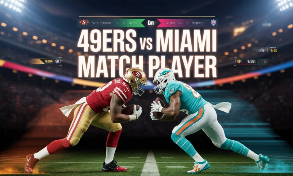 49ers vs Miami Dolphins Match Player Stats