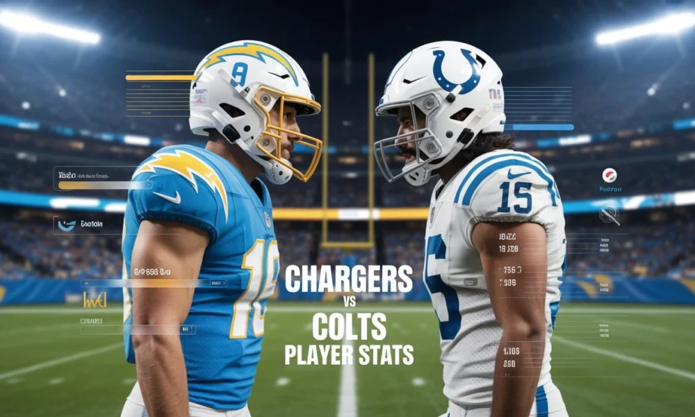 Chargers vs Colts Match Player Stats