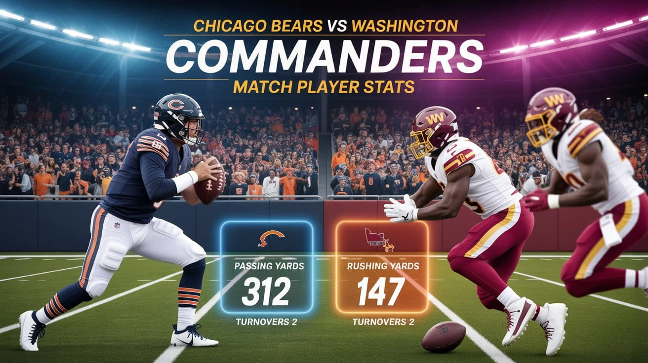 Chicago Bears vs Washington Commanders Match Player Stats