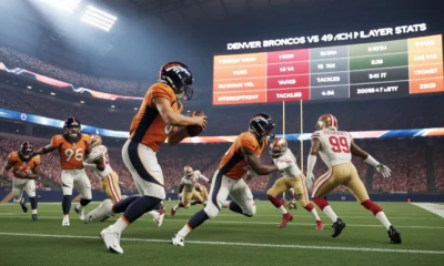 Denver Broncos vs 49ers Match Player Stats