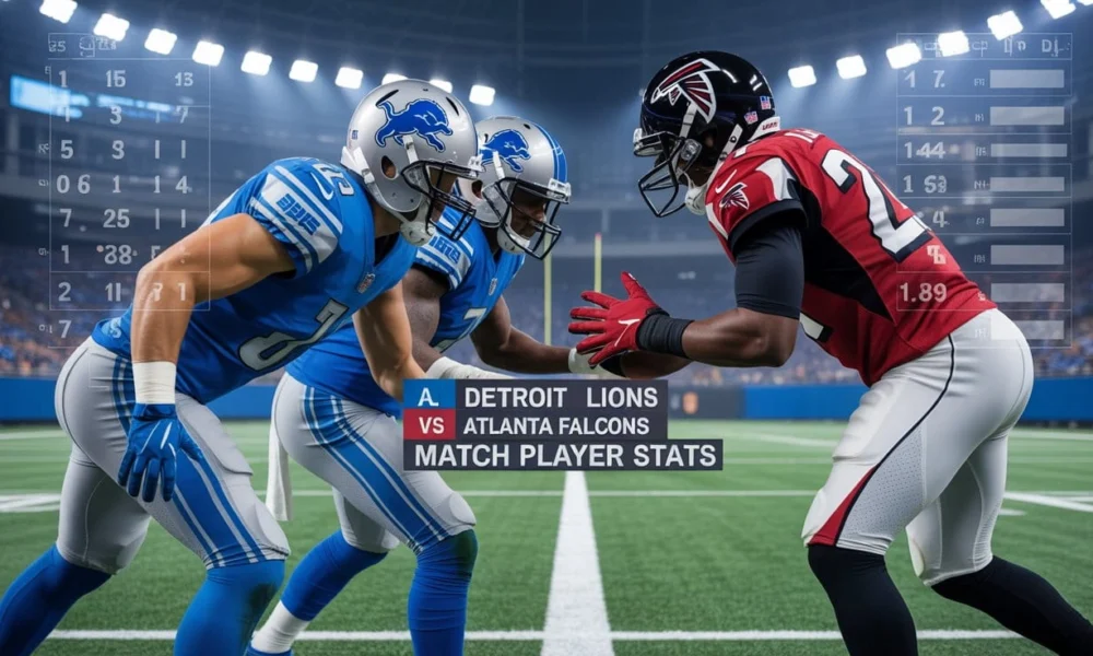 Detroit Lions vs Atlanta Falcons Match Player Stats