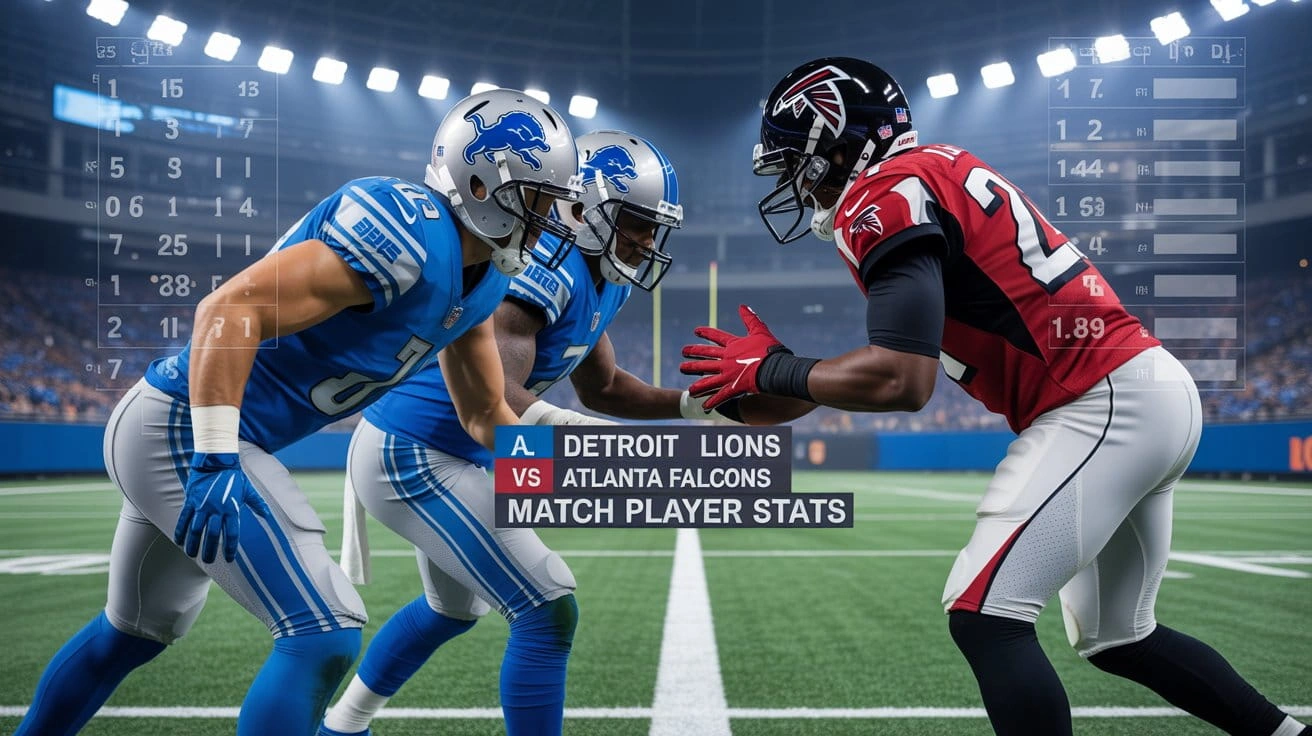 Detroit Lions vs Atlanta Falcons Match Player Stats