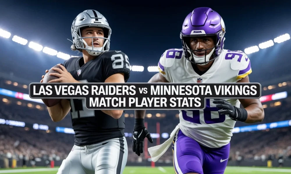 Las Vegas Raiders vs Minnesota Vikings Match Player Stats