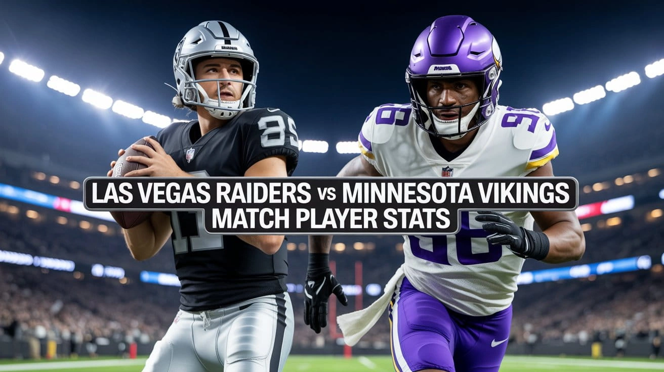 Las Vegas Raiders vs Minnesota Vikings Match Player Stats