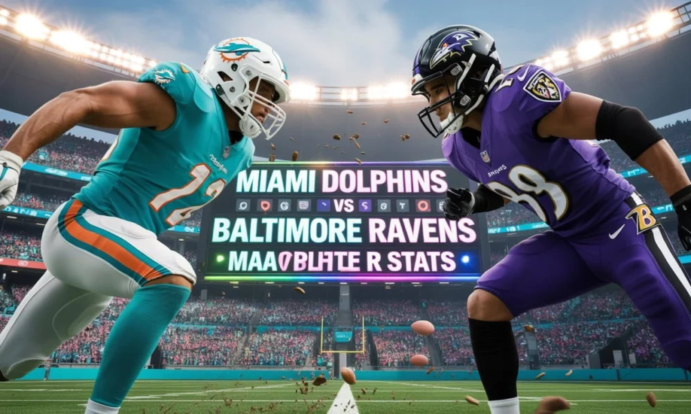 Miami Dolphins vs Baltimore Ravens Match Player Stats