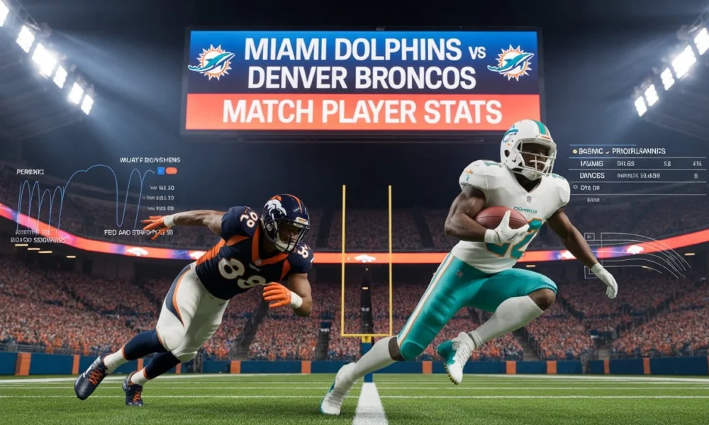 Miami Dolphins vs Denver Broncos Match Player Stats