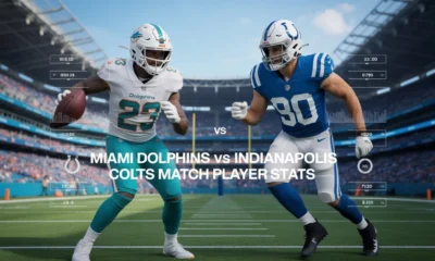 Miami Dolphins vs Indianapolis Colts Match Player Stats