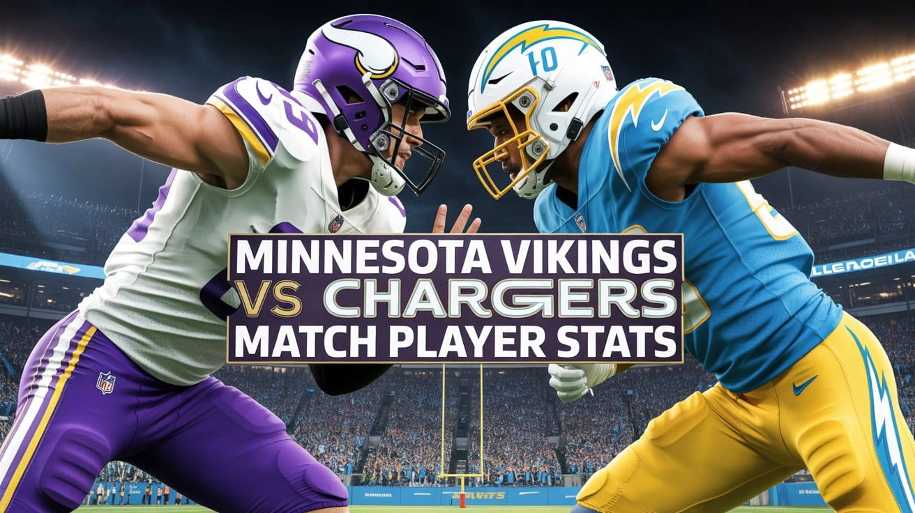 Minnesota Vikings vs Chargers Match Player Stats