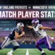 New England Patriots vs Minnesota Vikings Match Player Stats