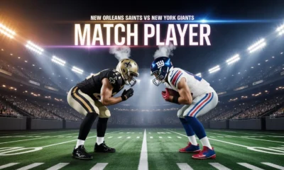 New Orleans Saints vs New York Giants Match Player Stats
