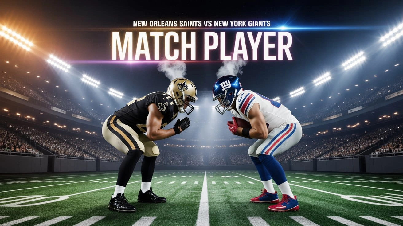 New Orleans Saints vs New York Giants Match Player Stats