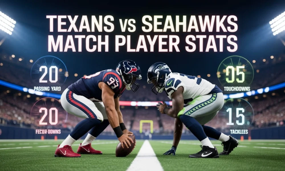 Texans vs Seahawks Match Player Stats