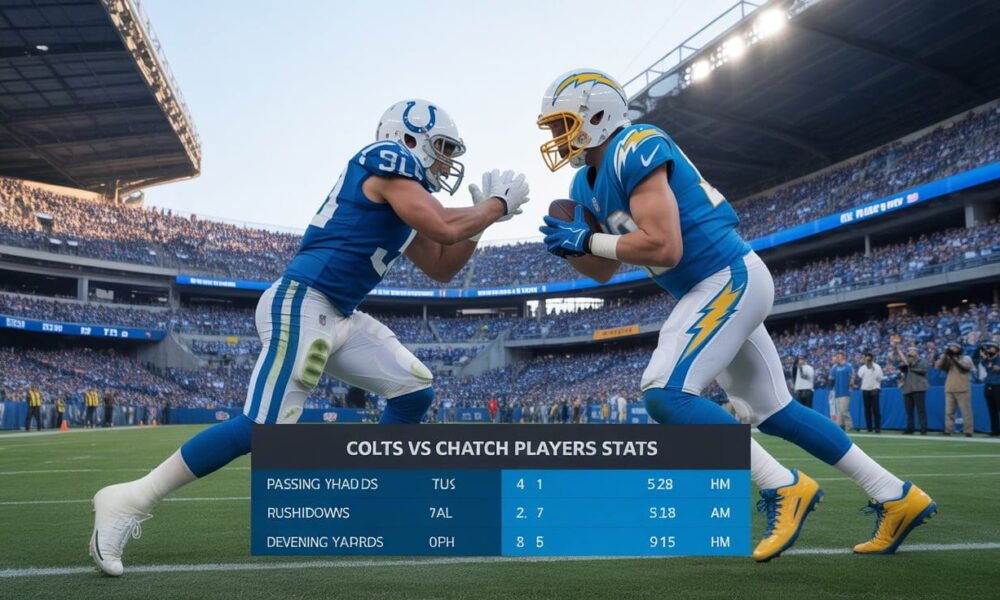 colts vs chargers match player stats