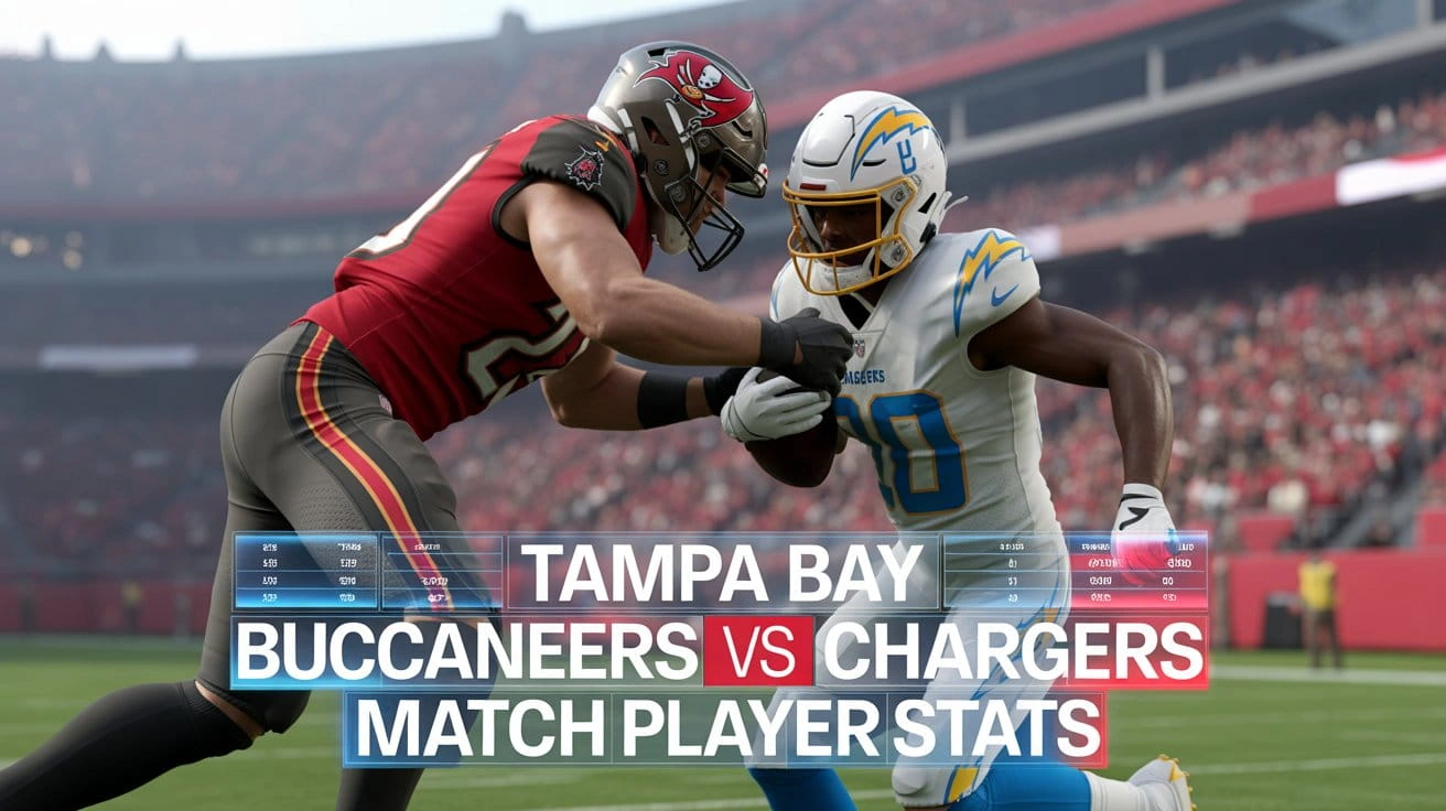 tampa bay buccaneers vs chargers match player stats