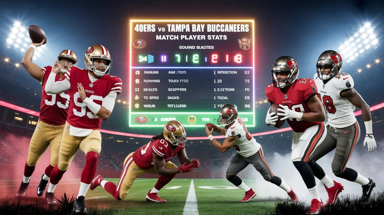 49ers vs Tampa Bay Buccaneers Match Player Stats