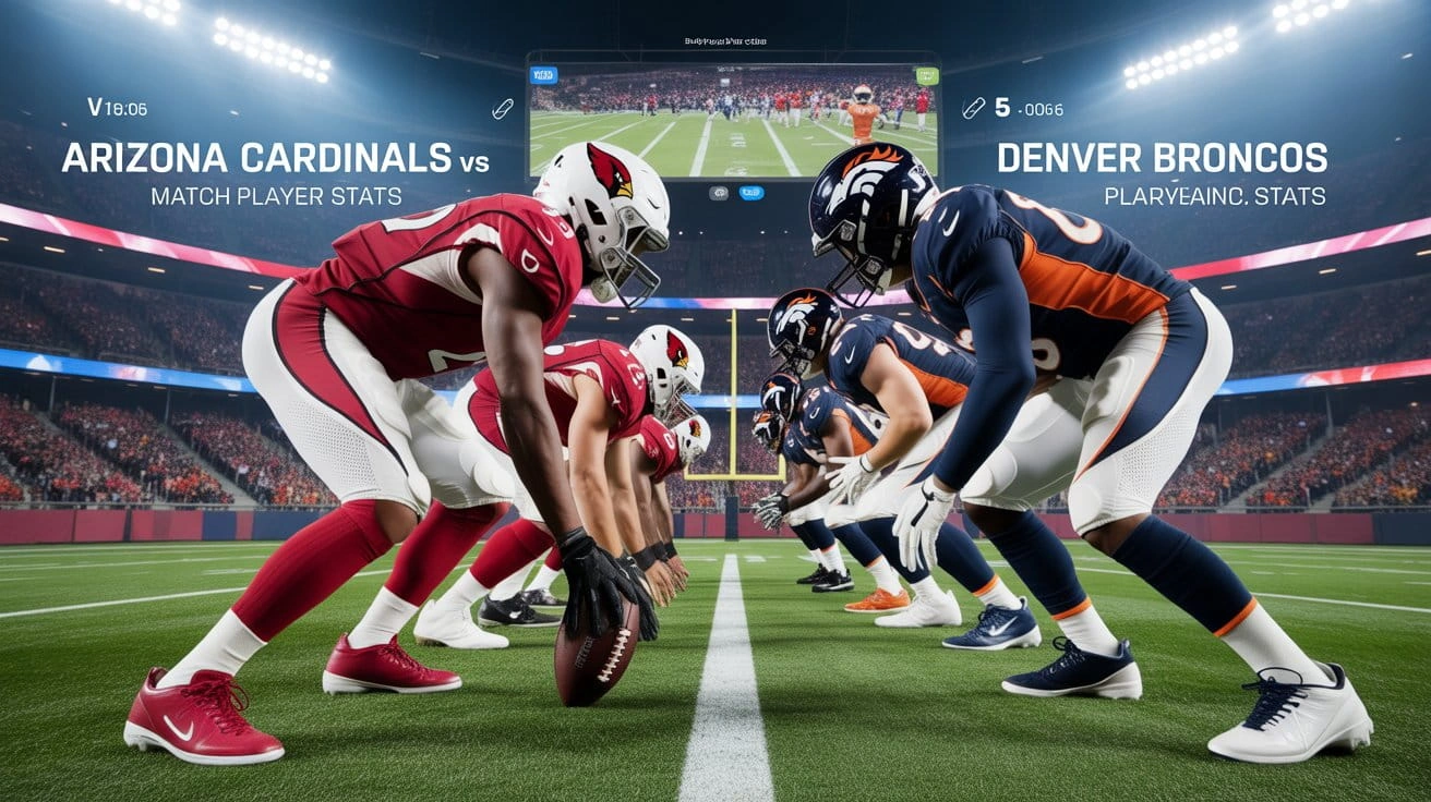 Arizona Cardinals vs Denver Broncos Match Player Stats