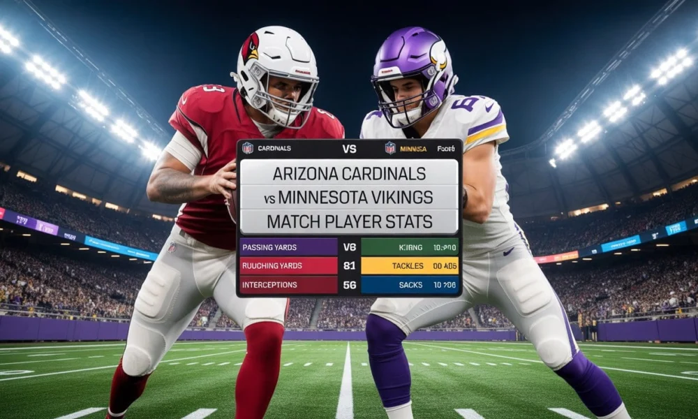 Arizona Cardinals vs Minnesota Vikings Match Player Stats