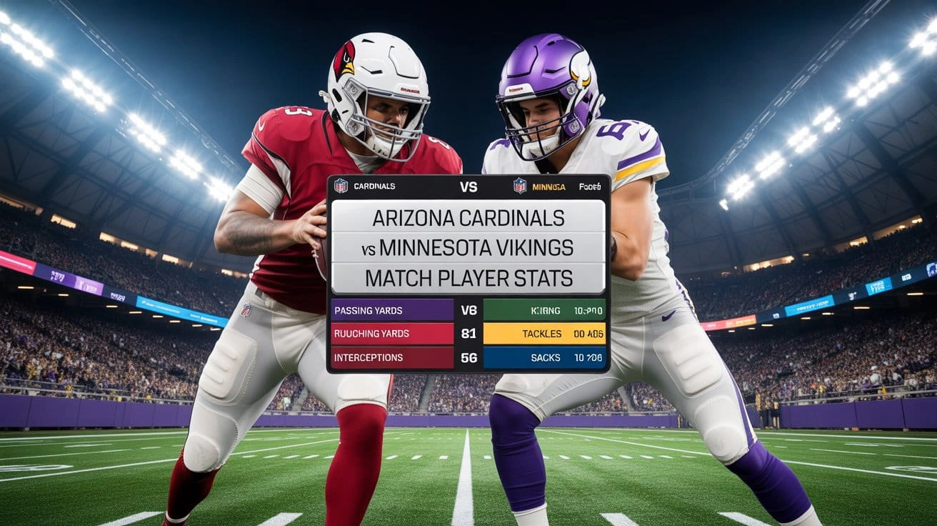 Arizona Cardinals vs Minnesota Vikings Match Player Stats