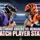 Baltimore Ravens vs Bengals Match Player Stats
