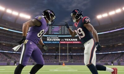 Baltimore Ravens vs Texans Match Player Stats