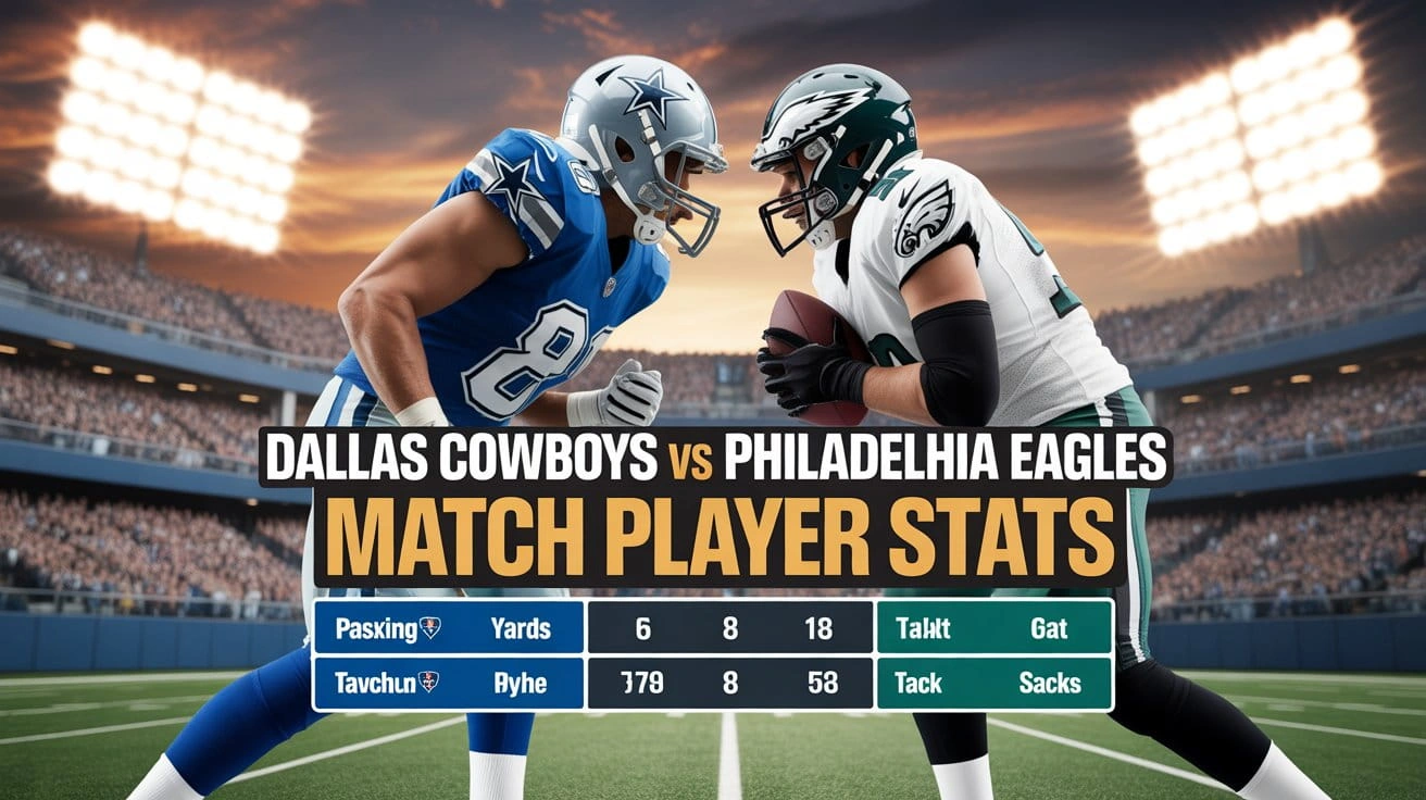 Dallas Cowboys vs Philadelphia Eagles Match Player Stats