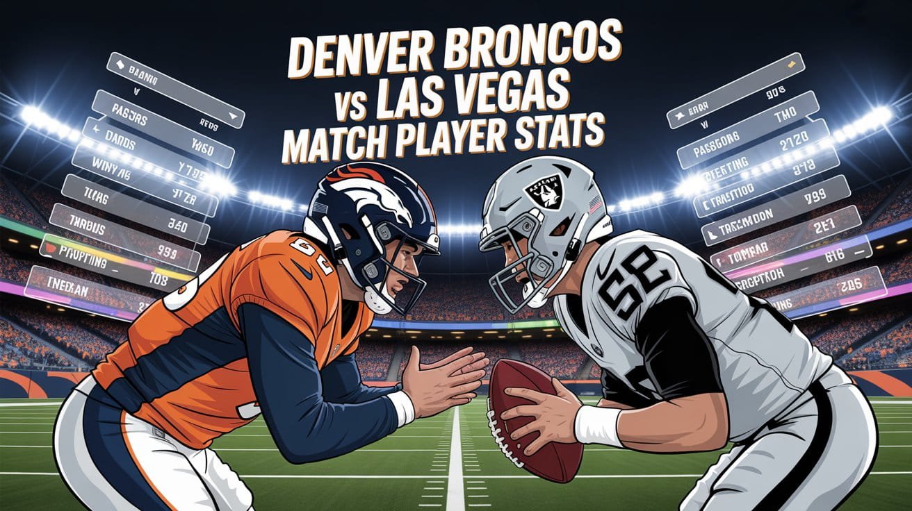 Denver Broncos vs Las Vegas Raiders Match Player Stats
