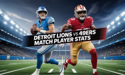 Detroit Lions vs 49ers Match Player Stats