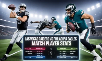 Las Vegas Raiders vs Philadelphia Eagles Match Player Stats