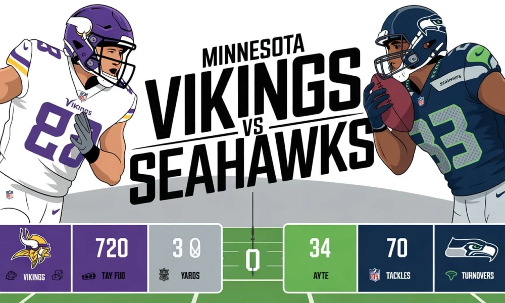 Minnesota Vikings vs Seahawks Match Player Stats