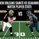 New Orleans Saints vs Seahawks Match Player Stats