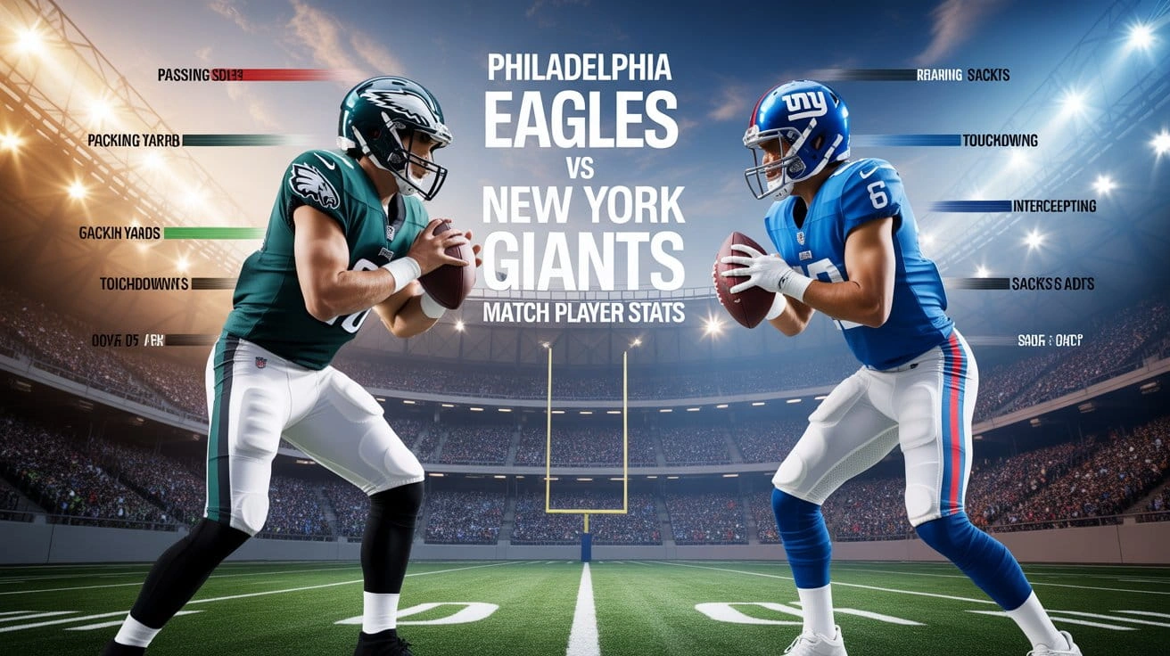 Philadelphia Eagles vs New York Giants Match Player Stats