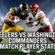 Steelers vs Washington Commanders Match Player Stats