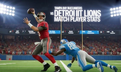Tampa Bay Buccaneers vs Detroit Lions Match Player Stats