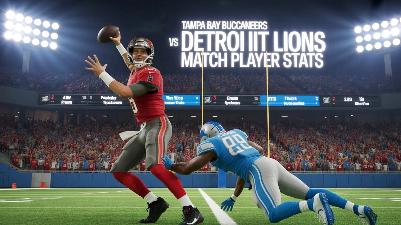 Tampa Bay Buccaneers vs Detroit Lions Match Player Stats