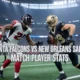 atlanta falcons vs new orleans saints match player stats