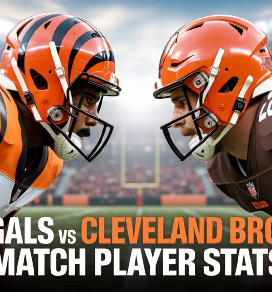 Bengals vs Cleveland Browns Match Player Stats