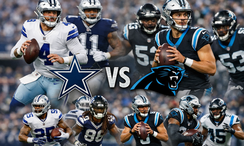 Dallas Cowboys vs Carolina Panthers Player Stats