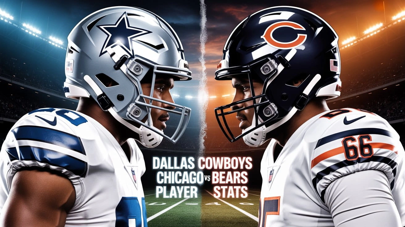 Dallas Cowboys vs Chicago Bears Match Player Stats