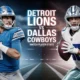 Detroit Lions vs Dallas Cowboys Match Player Stats