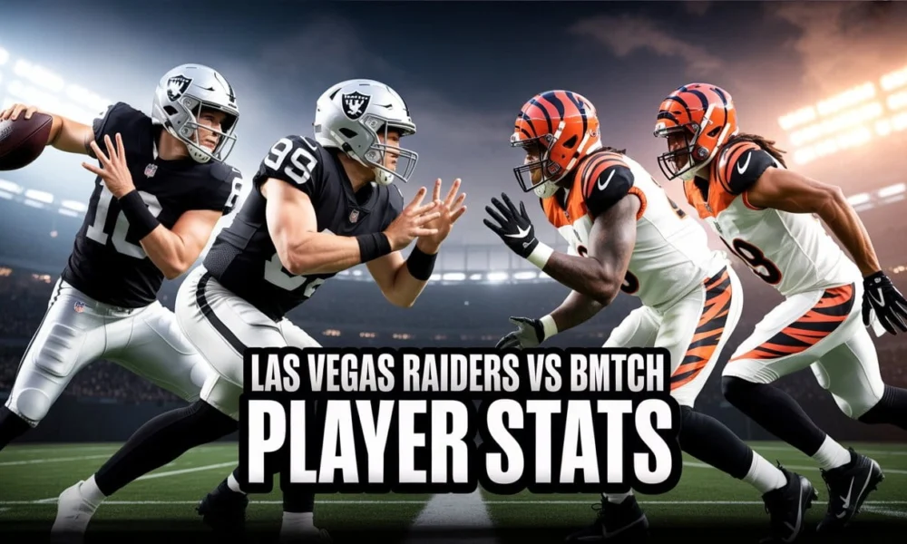 Las Vegas Raiders vs Bengals Match Player Stats