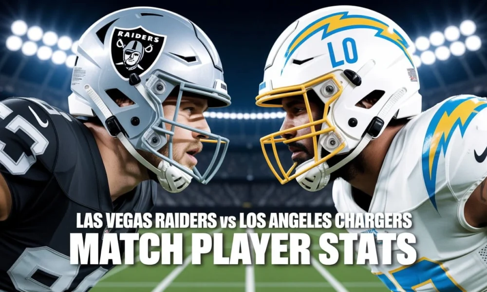 Las Vegas Raiders vs Los Angeles Chargers Match Player Stats