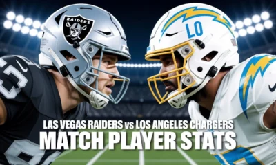 Las Vegas Raiders vs Los Angeles Chargers Match Player Stats