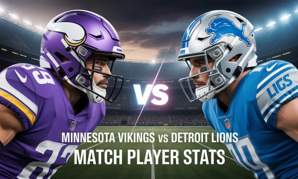 Minnesota Vikings vs Detroit Lions Match Player Stats