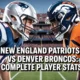 New England Patriots vs Denver Broncos Complete Player Stats