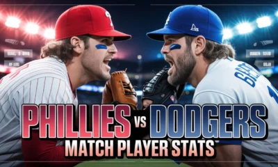 Phillies vs Dodgers Match Player Stats