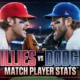 Phillies vs Dodgers Match Player Stats