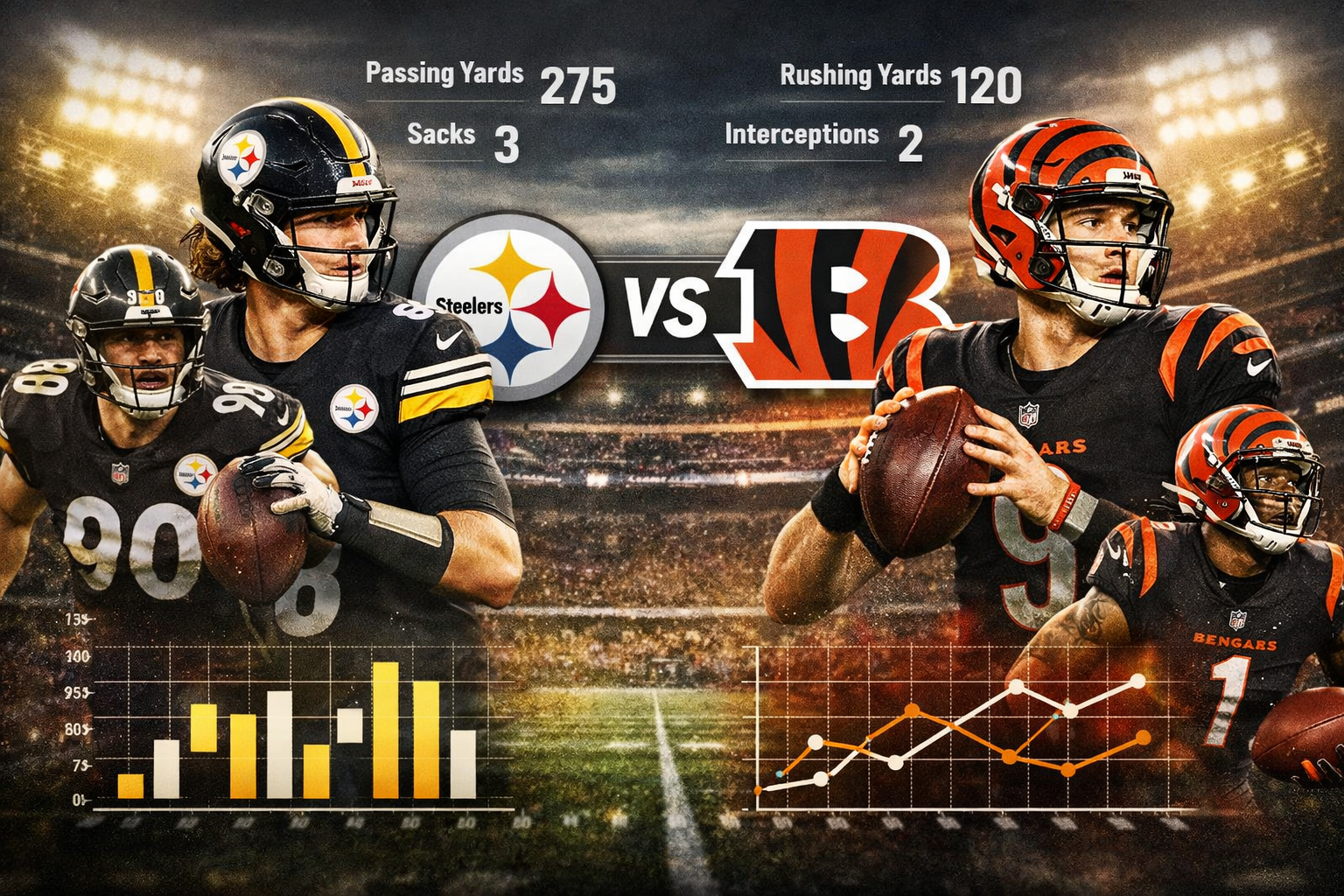 Pittsburgh Steelers vs Bengals Player Stats Breakdown