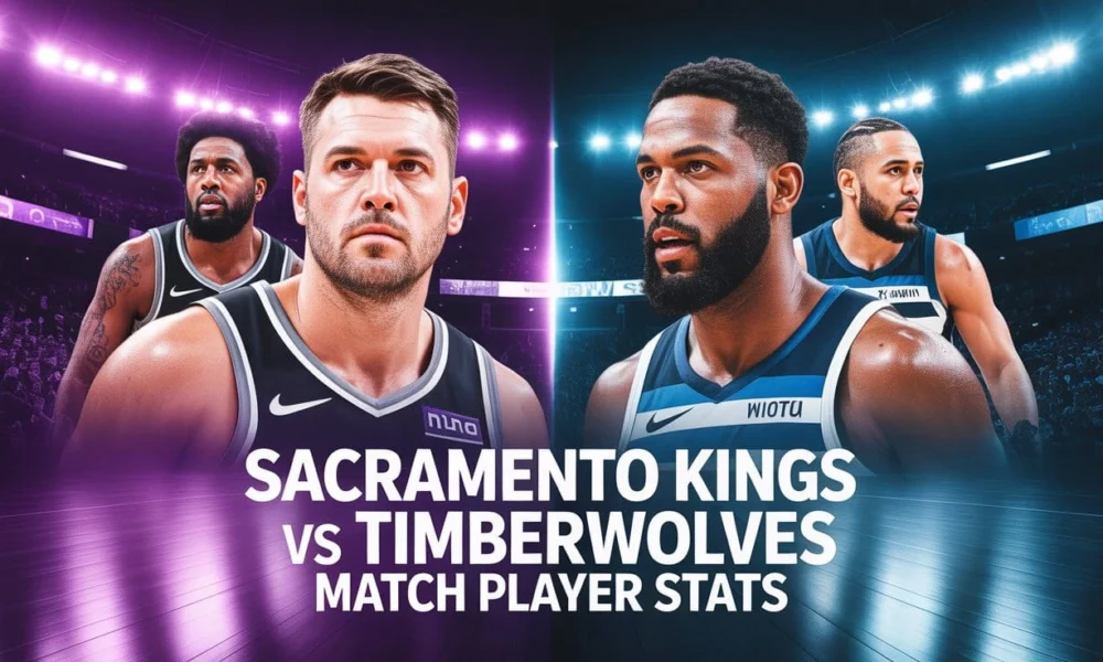 Sacramento Kings vs Timberwolves Match Player Stats