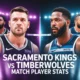 Sacramento Kings vs Timberwolves Match Player Stats