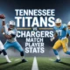 Tennessee Titans vs Chargers Match Player Stats